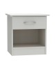 Κομοδίνο Kona σε λευκή απόχρωση 40x34x42εκ Υλικό: CLIPBOARD WITH MELAMINE 248-000028 Κομοδίνο Kona σε λευκή απόχρωση 40x34x42εκ Υλικό: CLIPBOARD WITH MELAMINE 248-000028