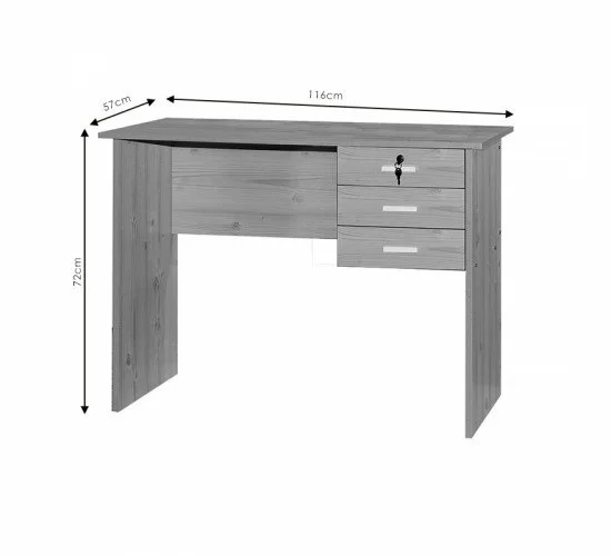 Γραφείο εργασίας-συρταριέρα Sophia φυσικό pw 116x57x72εκ Υλικό: PARTICLE BOARD 249-000010 Γραφείο εργασίας-συρταριέρα Sophia φυσικό pw 116x57x72εκ Υλικό: PARTICLE BOARD 249-000010