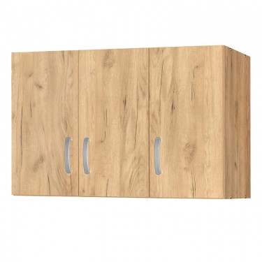 Πατάρι ντουλάπας Zelia τρίφυλλο oak 90x42x60εκ Υλικό: PARTICLE BOARD 249-000041