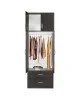 Ντουλάπα δίφυλλη και πατάρι Zelia wenge 79x42x180εκ. Υλικό: PARTICLE BOARD 249-000043 Ντουλάπα δίφυλλη και πατάρι Zelia wenge 79x42x180εκ. Υλικό: PARTICLE BOARD 249-000043