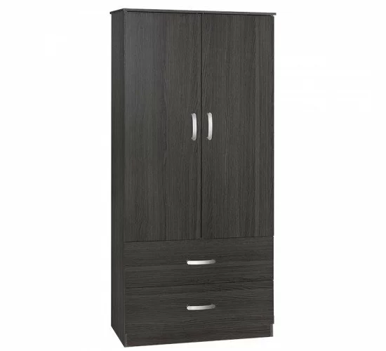 Ντουλάπα δίφυλλη και πατάρι Zelia wenge 79x42x180εκ. Υλικό: PARTICLE BOARD 249-000043 Ντουλάπα δίφυλλη και πατάρι Zelia wenge 79x42x180εκ. Υλικό: PARTICLE BOARD 249-000043