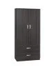 Ντουλάπα δίφυλλη και πατάρι Zelia wenge 79x42x180εκ. Υλικό: PARTICLE BOARD 249-000043 Ντουλάπα δίφυλλη και πατάρι Zelia wenge 79x42x180εκ. Υλικό: PARTICLE BOARD 249-000043