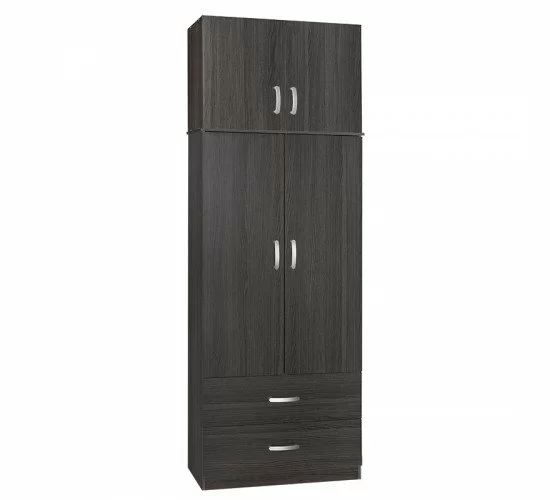 Ντουλάπα δίφυλλη και πατάρι Zelia wenge 79x42x180εκ. Υλικό: PARTICLE BOARD 249-000043 Ντουλάπα δίφυλλη και πατάρι Zelia wenge 79x42x180εκ. Υλικό: PARTICLE BOARD 249-000043