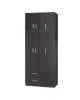 Ντουλάπα τρίφυλλη και πατάρι Zelia wenge 90x42x180εκ. Υλικό: PARTICLE BOARD 249-000047 Ντουλάπα τρίφυλλη και πατάρι Zelia wenge 90x42x180εκ. Υλικό: PARTICLE BOARD 249-000047