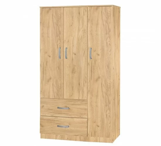 Ντουλάπα τρίφυλλη και πατάρι Zelia φυσικό 90x42x180εκ. Υλικό: PARTICLE BOARD 249-000048 Ντουλάπα τρίφυλλη και πατάρι Zelia φυσικό 90x42x180εκ. Υλικό: PARTICLE BOARD 249-000048