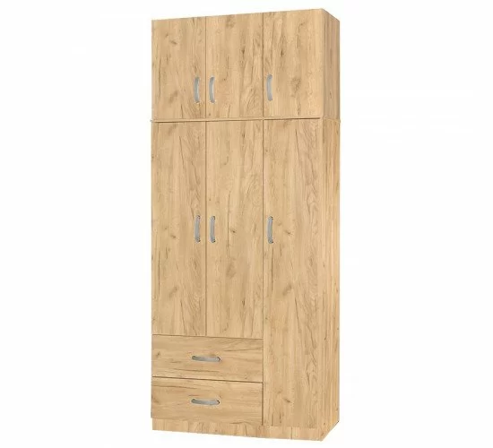 Ντουλάπα τρίφυλλη και πατάρι Zelia φυσικό 90x42x180εκ. Υλικό: PARTICLE BOARD 249-000048 Ντουλάπα τρίφυλλη και πατάρι Zelia φυσικό 90x42x180εκ. Υλικό: PARTICLE BOARD 249-000048
