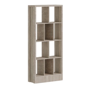 Βιβλιοθήκη Dividre sonoma oak μελαμίνης 80x30x181εκ Υλικό: PARTICLE BOARD 249-000049