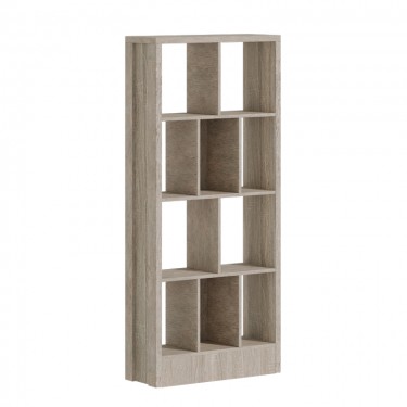 Βιβλιοθήκη Dividre sonoma oak μελαμίνης 80x30x181εκ Υλικό: PARTICLE BOARD 249-000049