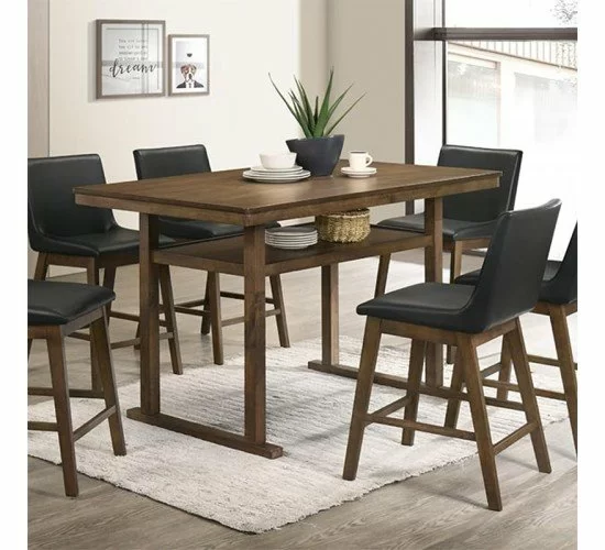 Τραπέζι μπαρ Tenor φυσικό ξύλο rubberwood-ΜDF καρυδί 150x90x91.5εκ Υλικό: MDF - E2-18 MM - ASH VENEER - SOLID RUBBER WOOD 250-000001 Τραπέζι μπαρ Tenor φυσικό ξύλο rubberwood-ΜDF καρυδί 150x90x91.5εκ Υλικό: MDF - E2-18 MM - ASH VENEER - SOLID RUBBER WOOD 250-000001