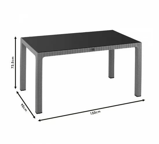 Τραπέζι Explore με UV protection PP cappucino 150x90x73.5εκ Υλικό: PP 253-000030 Τραπέζι Explore με UV protection PP cappucino 150x90x73.5εκ Υλικό: PP 253-000030
