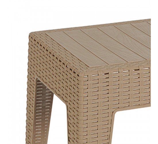 Τραπέζι Cosmic PP cappucino 55x40x43.5εκ Υλικό: PP 253-000034 Τραπέζι Cosmic PP cappucino 55x40x43.5εκ Υλικό: PP 253-000034