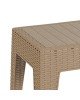 Τραπέζι Cosmic PP cappucino 55x40x43.5εκ Υλικό: PP 253-000034 Τραπέζι Cosmic PP cappucino 55x40x43.5εκ Υλικό: PP 253-000034
