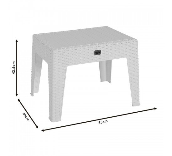 Τραπέζι Cosmic PP cappucino 55x40x43.5εκ Υλικό: PP 253-000034 Τραπέζι Cosmic PP cappucino 55x40x43.5εκ Υλικό: PP 253-000034