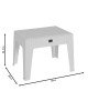 Τραπέζι Cosmic PP cappucino 55x40x43.5εκ Υλικό: PP 253-000034 Τραπέζι Cosmic PP cappucino 55x40x43.5εκ Υλικό: PP 253-000034