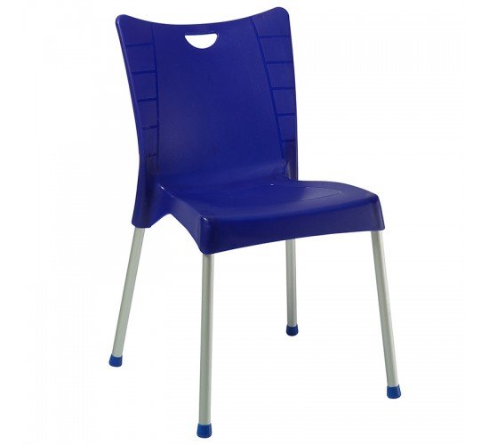 Καρέκλα Crafted PP σκούρο μπλε-αλουμίνιο γκρι Υλικό: PP 253-000038