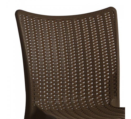 Καρέκλα Confident PP σκούρο καφέ Υλικό: PP 253-000041
