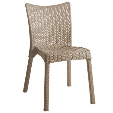 Τραπεζαρία Explore-Confident σετ 3τεμ PP cappuccino 90x90x73,5εκ Υλικό: PP 253-000076