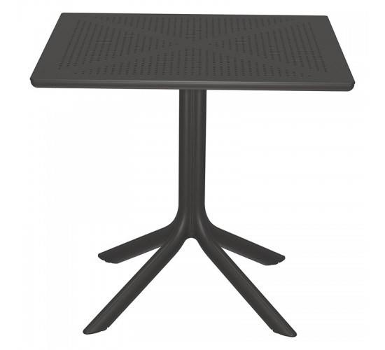 Τραπεζαρία Groovy-Frontline σετ 5τεμ PP ανθρακί 80x80x74,5εκ. Υλικό: PP 253-000086 Τραπεζαρία Groovy-Frontline σετ 5τεμ PP ανθρακί 80x80x74,5εκ. Υλικό: PP 253-000086