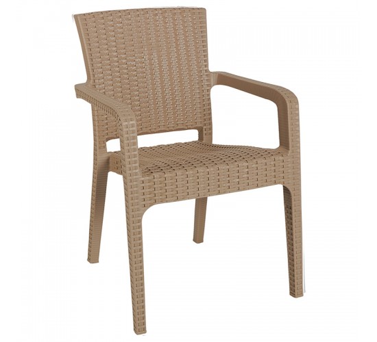 Τραπεζαρία Groovy-Halcyon σετ 3τεμ PP cappuccino 80x80x74,5εκ. Υλικό: PP 253-000093 Τραπεζαρία Groovy-Halcyon σετ 3τεμ PP cappuccino 80x80x74,5εκ. Υλικό: PP 253-000093