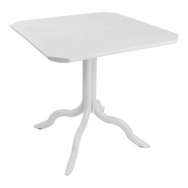 Τραπέζι Icon PP σε λευκή απόχρωση 80x80x74.5εκ Υλικό: PP 253-000118