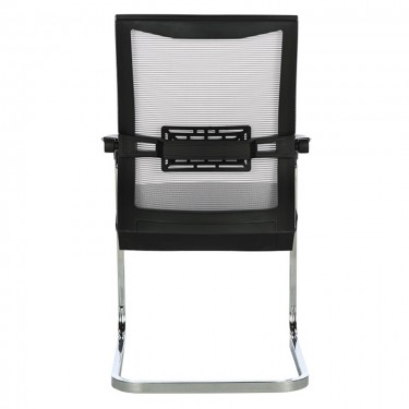 Καρέκλα γραφείου επισκέπτη Chromatic μέταλλο-mesh μαύρο Υλικό: METAL - MESH FABRIC - PP - 6CM FOAM SEAT FROM PLYWOOD 254-000001