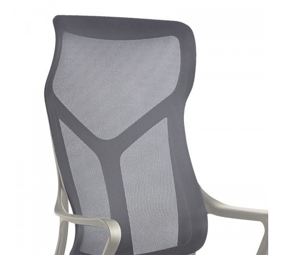 Καρέκλα γραφείου διευθυντή Flexibility mend ύφασμα mesh γκρι Υλικό: METAL - MESH FABRIC - PP - 6CM FOAM SEAT FROM PLYWOOD 254-000005