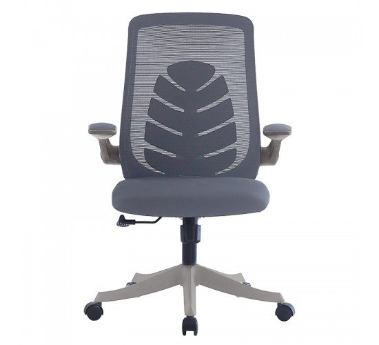 Καρέκλα γραφείου εγρασίας Enrich ύφασμα mesh γκρι Υλικό: METAL - MESH FABRIC - PP - 6CM FOAM SEAT FROM PLYWOOD 254-000007