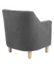 Πολυθρόνα Joyful ύφασμα ανθρακί-φυσικό 71x71x78εκ Υλικό: FABRIC 255-000007