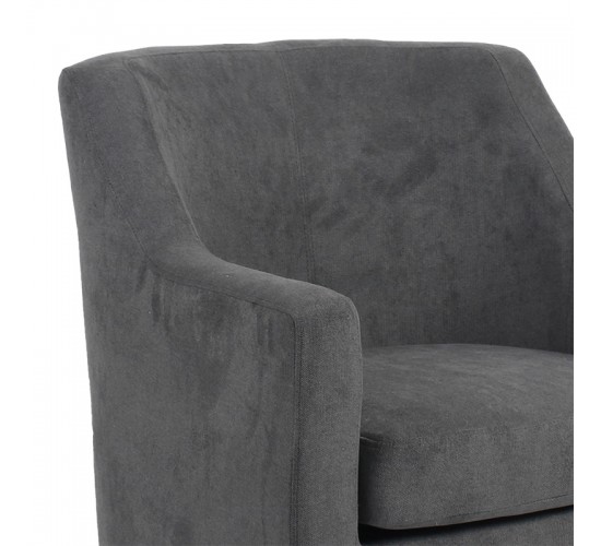 Πολυθρόνα Joyful ύφασμα ανθρακί-φυσικό 71x71x78εκ Υλικό: FABRIC 255-000007