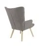 Πολυθρόνα Fluffy ύφασμα γκρι-πόδι rubberwood φυσικό 75x69x96εκ Υλικό: FABRIC WOODEN 255-000019 Πολυθρόνα Fluffy ύφασμα γκρι-πόδι rubberwood φυσικό 75x69x96εκ Υλικό: FABRIC WOODEN 255-000019