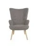 Πολυθρόνα Fluffy ύφασμα γκρι-πόδι rubberwood φυσικό 75x69x96εκ Υλικό: FABRIC WOODEN 255-000019 Πολυθρόνα Fluffy ύφασμα γκρι-πόδι rubberwood φυσικό 75x69x96εκ Υλικό: FABRIC WOODEN 255-000019
