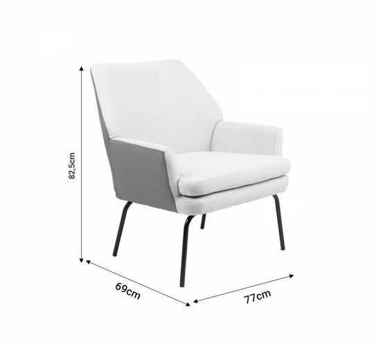 Πολυθρόνα Kieran ύφασμα καφέ-πόδι μαύρο 77x69x82.5εκ Υλικό: FABRIC 255-000043 Πολυθρόνα Kieran ύφασμα καφέ-πόδι μαύρο 77x69x82.5εκ Υλικό: FABRIC 255-000043