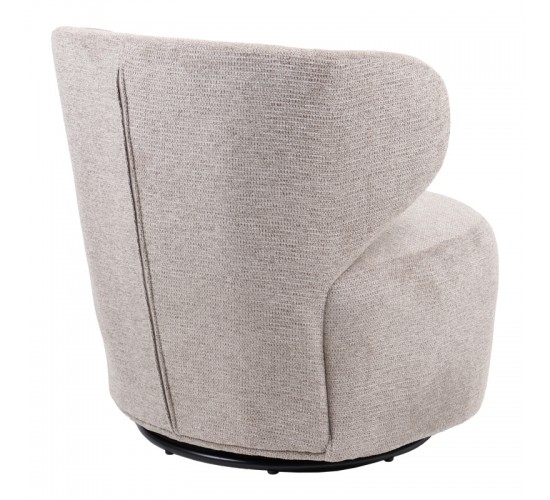 Πολυθρόνα Marelia περιστρεφόμενη λαδί ύφασμα 73x76x76εκ Υλικό: FABRIC - STEEL 255-000071