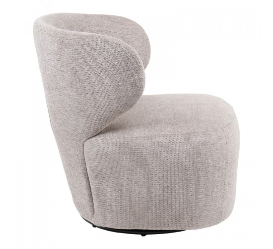 Πολυθρόνα Marelia περιστρεφόμενη λαδί ύφασμα 73x76x76εκ Υλικό: FABRIC - STEEL 255-000071