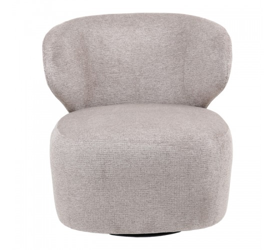 Πολυθρόνα Marelia περιστρεφόμενη λαδί ύφασμα 73x76x76εκ Υλικό: FABRIC - STEEL 255-000071