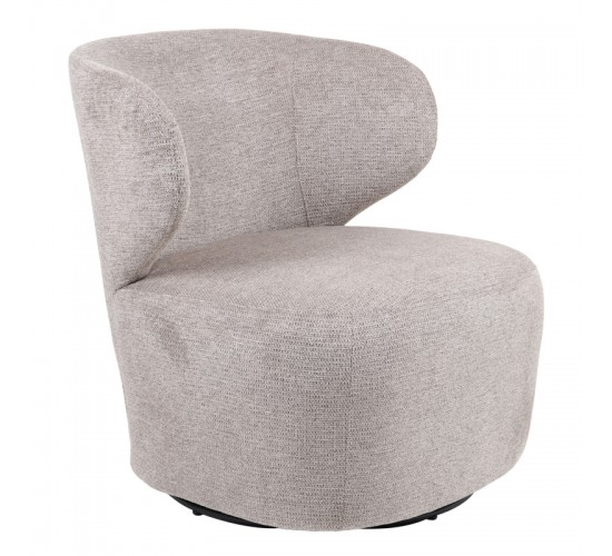 Πολυθρόνα Marelia περιστρεφόμενη λαδί ύφασμα 73x76x76εκ Υλικό: FABRIC - STEEL 255-000071