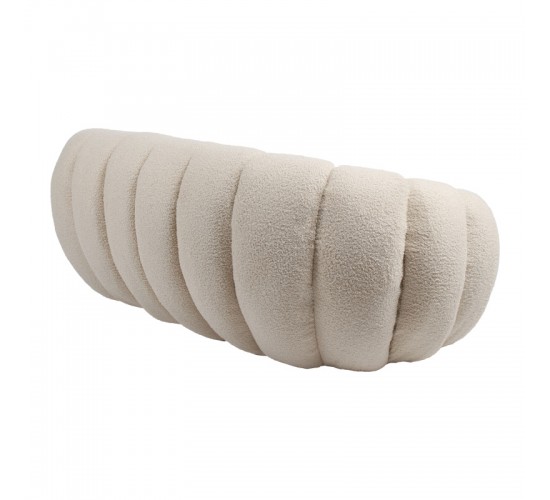 Καναπές 2θέσιος Yannick μπουκλέ ύφασμα σε μπεζ απόχρωση 148x92x62εκ Υλικό: TEDDY FABRIC 255-000073