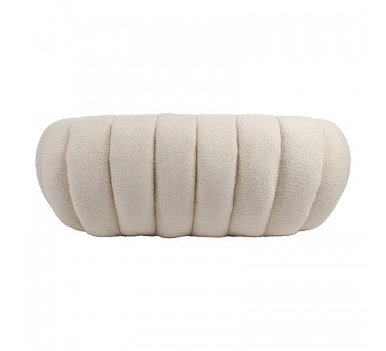 Καναπές 2θέσιος Yannick μπουκλέ ύφασμα σε μπεζ απόχρωση 148x92x62εκ Υλικό: TEDDY FABRIC 255-000073