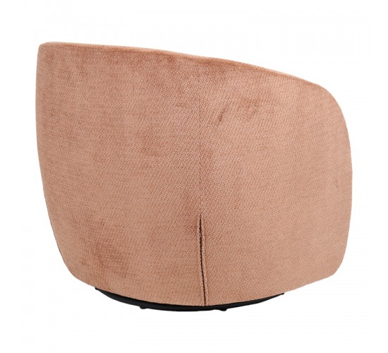 Πολυθρόνα Barrelo περιστρεφόμενη ύφασμα σάπιο μήλο 77x72x69εκ Υλικό: FABRIC - WOODEN FRAME 255-000083