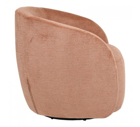 Πολυθρόνα Barrelo περιστρεφόμενη ύφασμα σάπιο μήλο 77x72x69εκ Υλικό: FABRIC - WOODEN FRAME 255-000083