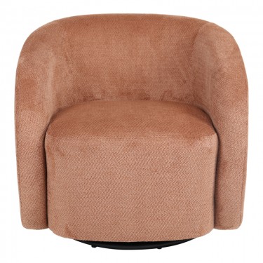 Πολυθρόνα Barrelo περιστρεφόμενη ύφασμα σάπιο μήλο 77x72x69εκ Υλικό: FABRIC - WOODEN FRAME 255-000083