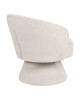 Πολυθρόνα Cioura περιστρεφόμενη ύφασμα μπεζ 70x68x75εκ Υλικό: FABRIC - WOODEN and METAL FRAME 255-000084