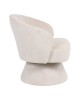 Πολυθρόνα Cioura περιστρεφόμενη ύφασμα μπεζ 70x68x75εκ Υλικό: FABRIC - WOODEN and METAL FRAME 255-000084