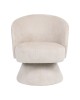 Πολυθρόνα Cioura περιστρεφόμενη ύφασμα μπεζ 70x68x75εκ Υλικό: FABRIC - WOODEN and METAL FRAME 255-000084