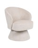 Πολυθρόνα Cioura περιστρεφόμενη ύφασμα μπεζ 70x68x75εκ Υλικό: FABRIC - WOODEN and METAL FRAME 255-000084