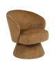 Πολυθρόνα Cioura περιστρεφόμενη καφέ ύφασμα 70x68x75εκ Υλικό: FABRIC - WOODEN and METAL FRAME 255-000085
