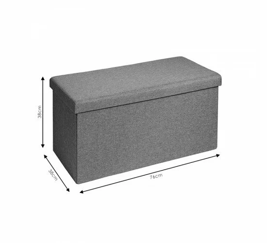 Σκαμπό-μπαούλο Greatness ύφασμα μπεζ 76x38x38εκ Υλικό: FAUX LINEN - MDF - FOAM 257-000002 Σκαμπό-μπαούλο Greatness ύφασμα μπεζ 76x38x38εκ Υλικό: FAUX LINEN - MDF - FOAM 257-000002