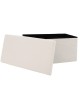 Σκαμπό-μπαούλο Forward ύφασμα μπουκλέ ivory 76.5x38x37.5εκ Υλικό: FABRIC  MDF  NORMAL FOAM 257-000004