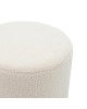 Σκαμπό Dash μπουκλέ κρεμ-χρυσό Φ35x35εκ Υλικό: BOUCLE   MDF   FOAM 257-000007