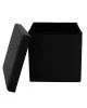 Σκαμπό-μπαούλο Crystal pu μαύρο 38x38x38εκ Υλικό: PVC MDF NORMAL FOAM 257-000012 Σκαμπό-μπαούλο Crystal pu μαύρο 38x38x38εκ Υλικό: PVC MDF NORMAL FOAM 257-000012